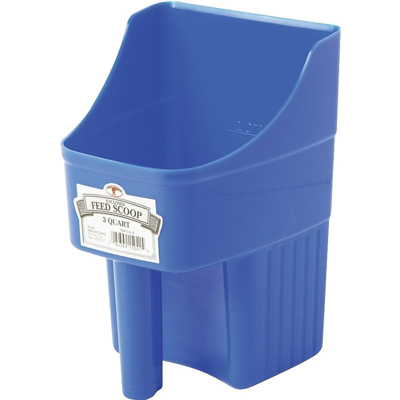 Little Giant 150415 Feed Scoop, 3 qt Capacity, Polypropylene, Blue, 6-1/4 in L