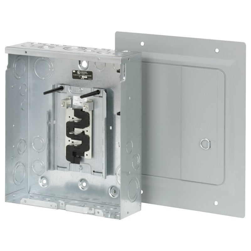 Cutler-Hammer BR Series BR612L125FDP Load Center, 125 A, 6-Space, 12-Circuit, Main Lug, NEMA 1 Enclosure, Flush