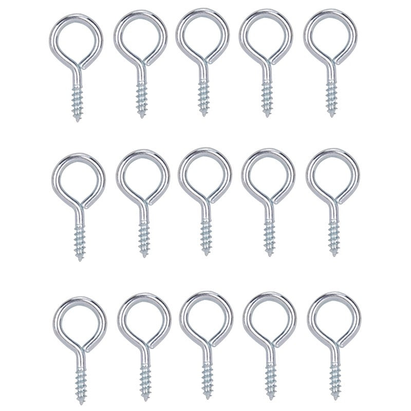 ProSource LR-223-PS Screw Eye, 2 mm Dia Wire, 2.5 mm Thread, 10/32 in L Thread, 15/16 in OAL, 14 lb Working Load, Steel