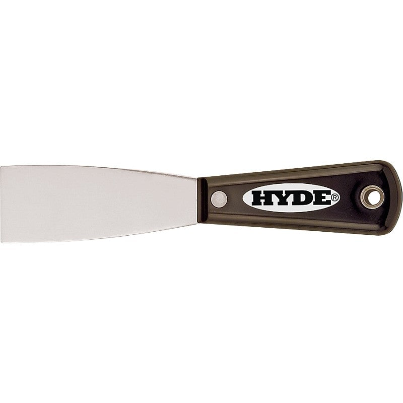 Hyde 02150 Putty Knife, 3-3/4 in L Blade, 1-1/2 in W Blade, HCS Blade, Nylon Handle
