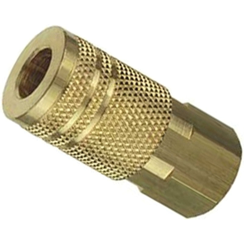Tru-Flate 13-237 Coupler, I/M-Style, 3/8 in, FNPT, Brass