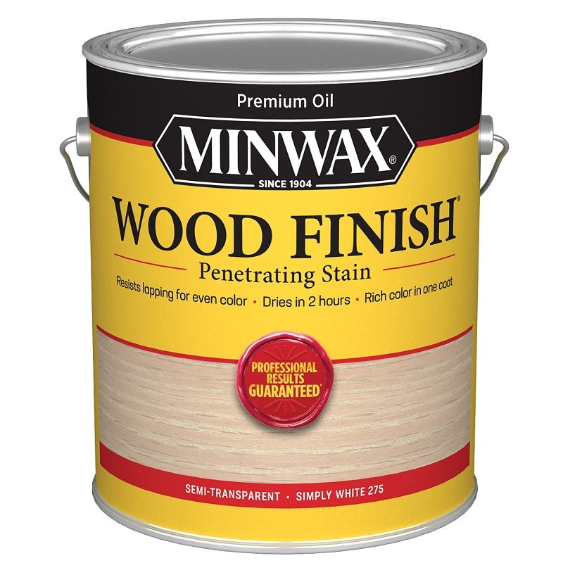 Minwax 711520000 Wood Stain, Simply White, Liquid, 1 gal (Pack of 2)