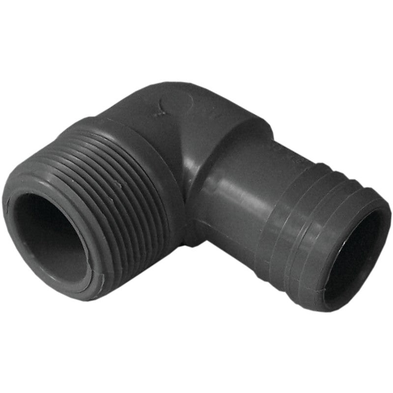 Boshart UPPME-15 Combination Elbow, 1-1/2 in, MPT, 1-1/24 in, Insert, Polypropylene