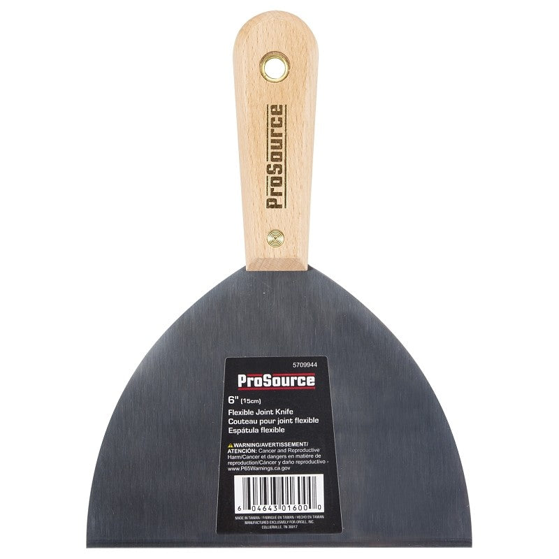 ProSource 01600R Joint Knife, 4-3/8 in W Blade, 6 in L Blade, HCS Blade, Full-Tang Blade, Wood Handle, Rosewood Handle