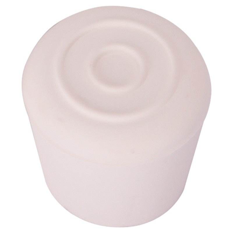 ProSource FE-50646-B Furniture Leg Tip, Round, Rubber, White, 1-1/8 in Dia, 1.6 in H (Pack of 48)