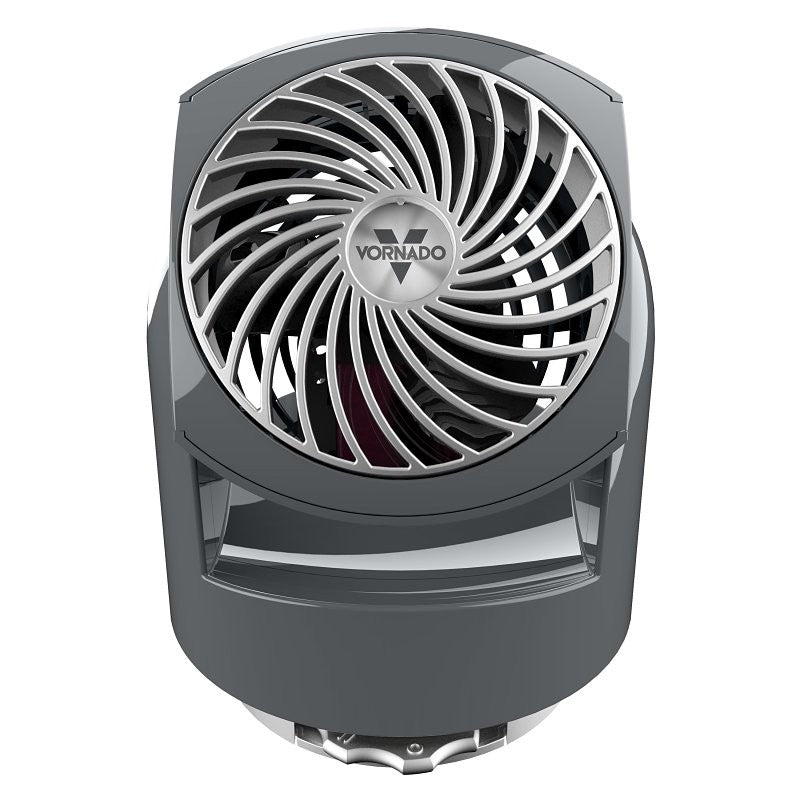 Vornado Flippi V6 Series CR1-0094-85 Personal Air Circulator, 120 V, 3.2 in Dia Blade, 2-Speed, 25 cfm Air, Storm Gray