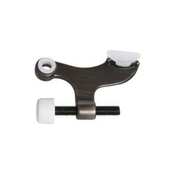 Contoured Hinge Pin Door Stop Antique Bronze