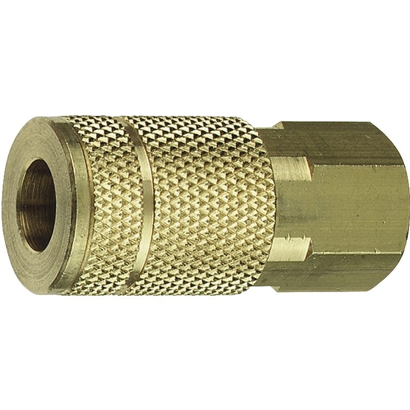 Tru-Flate MANIFOLD Series 13-611 Coupler, 1/4" FNPT Coupler and 3/8" Connection, Steel