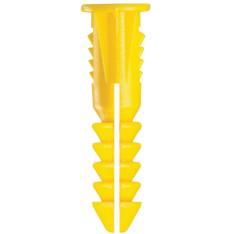 Cobra Anchors 185S Screw Anchor, #4-6 Thread, 7/8 in L, Polyethylene, 75 lb, 10/PK