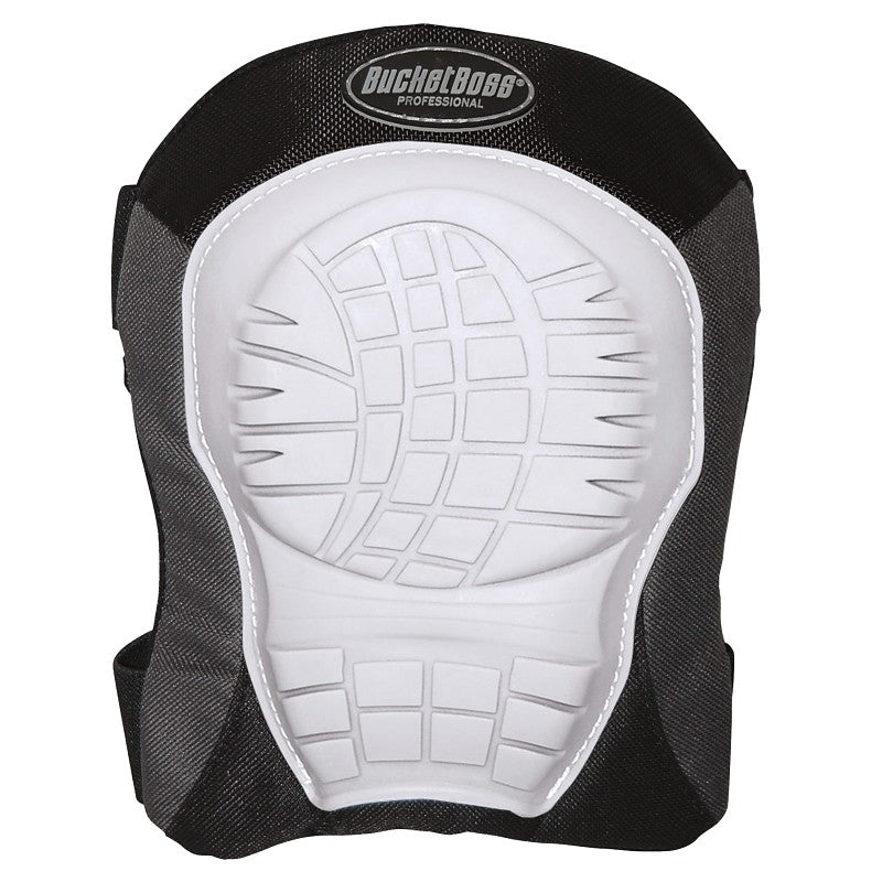Bucket Boss 94200 Soft Shell Knee Pad, Soft Rubber Cap, Foam Pad, 2-Strap, Straps with Hook and Loop Closure