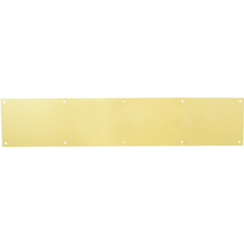 Schlage C8400B3-6X30 Kick Plate, 30 in L, 6 in W, Solid Brass
