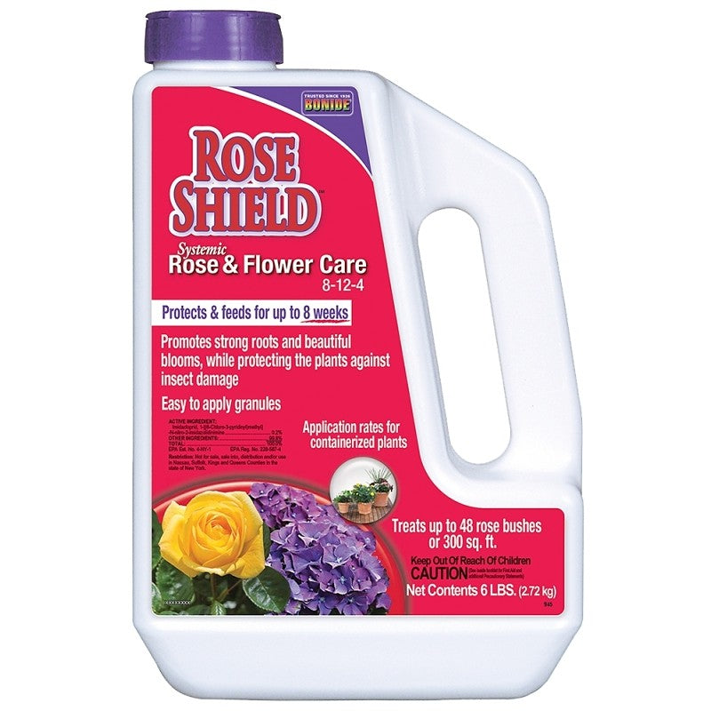 Bonide Rose Shield 946 Insecticide and Feed, Granules, 6 lb