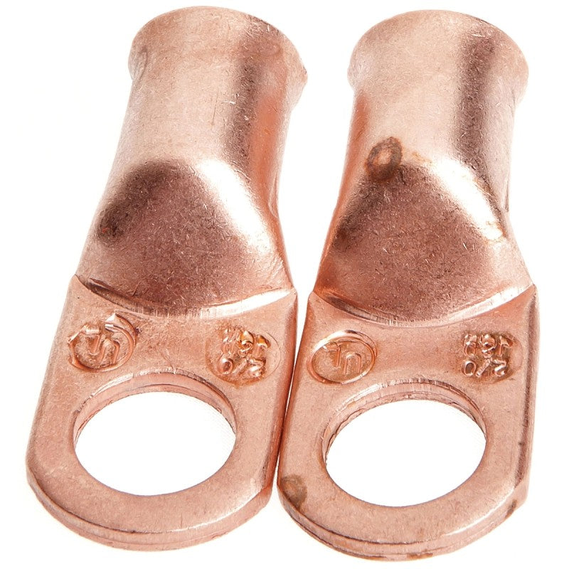 Forney 60099 Series Cable Lug, For: #2/0 Cable, 1/2 in Stud, #2/0 Wire, Copper