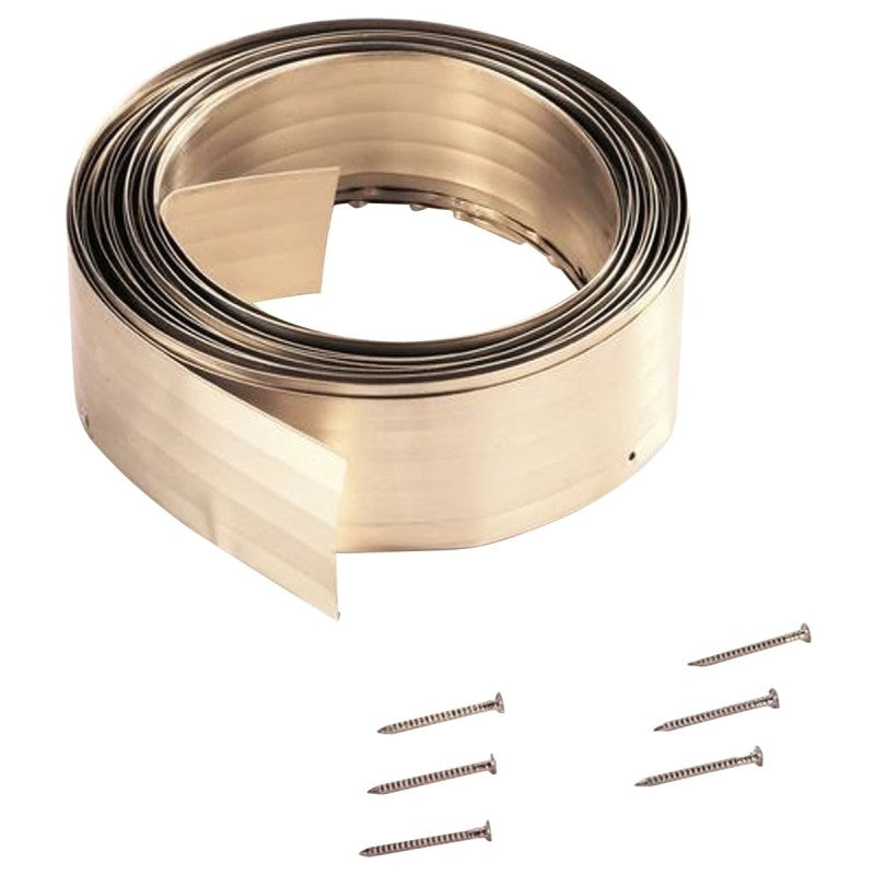 M-D 52000 Weather Stripping Seal, 0.03125 in W, 1-1/8 in Thick, 17 ft L, Metal