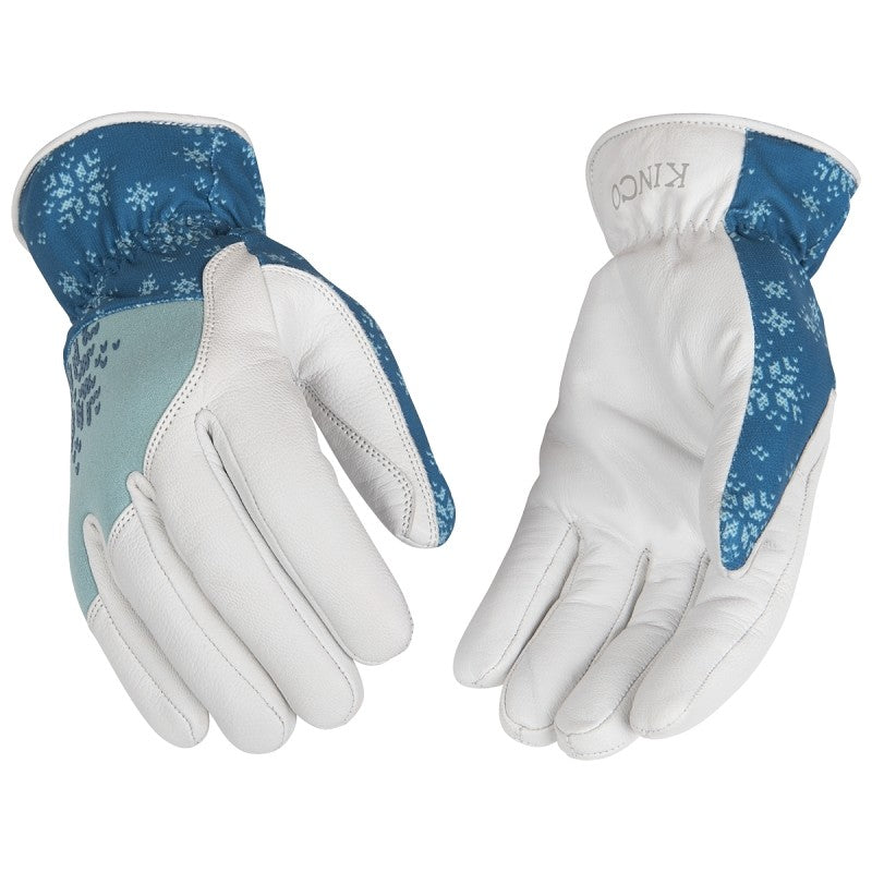 KincoPro 103HKWM Hybrid Gloves, Women's, M, Wing Thumb, Easy-On, Shirred Elastic Cuff, Polyester Spandex Fabric Back