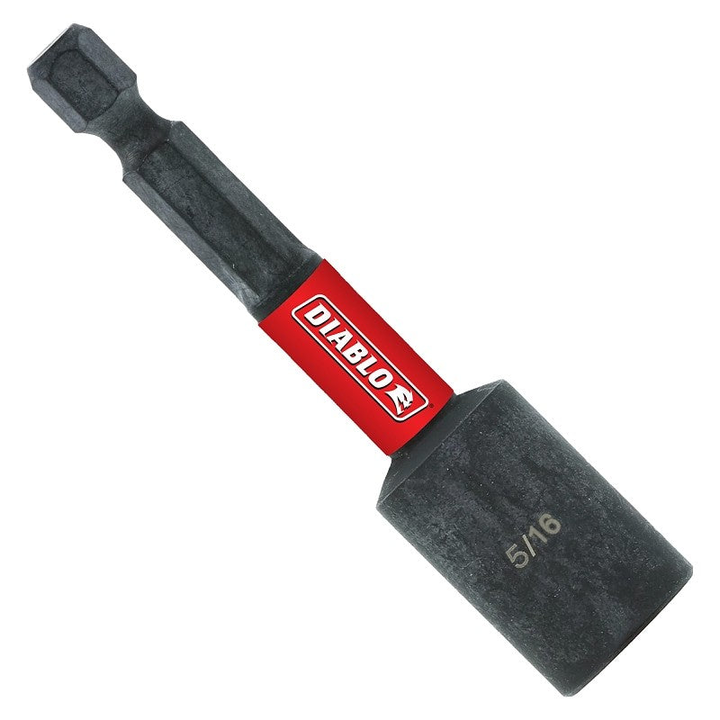 Diablo DNTSL516 Magnetic Nutsetter, 2-9/16 in L, 5/16 in L Shank