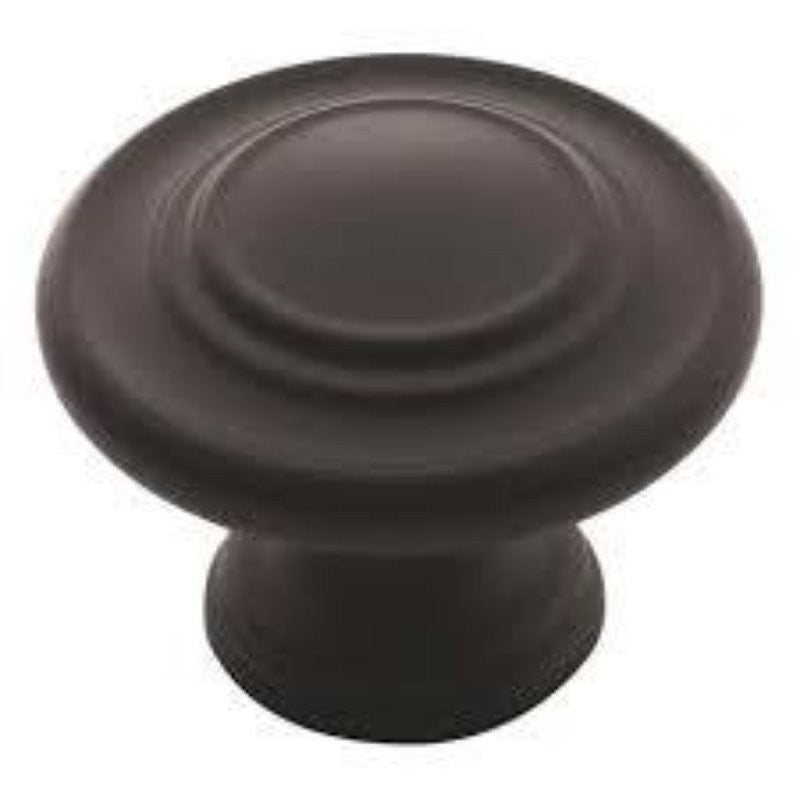 Amerock TEN1586FB Cabinet Knob, 1 in Projection, Zinc, Matte