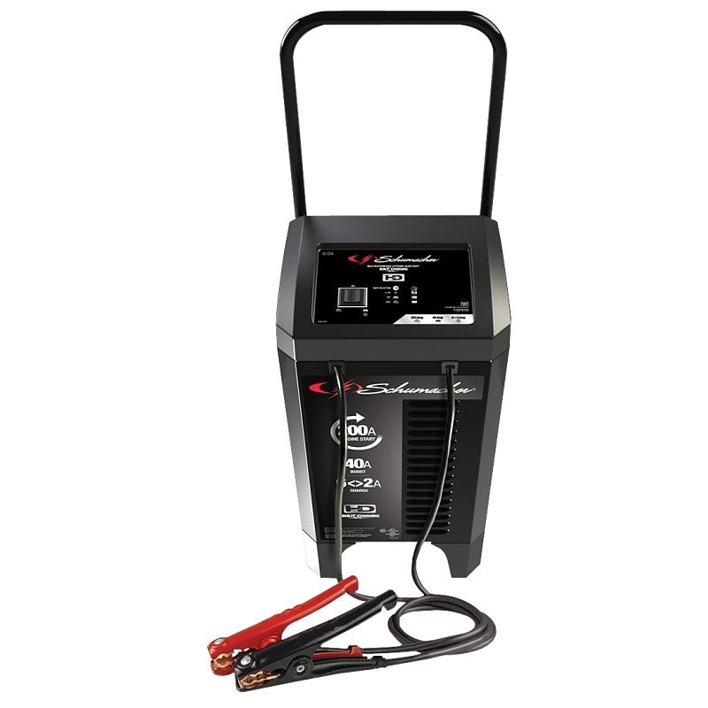 Schumacher SC1324 Battery Charger/Engine Starter, 10 A Continuous, 48 A Intermittent Input, 12 V Output, AGM Battery