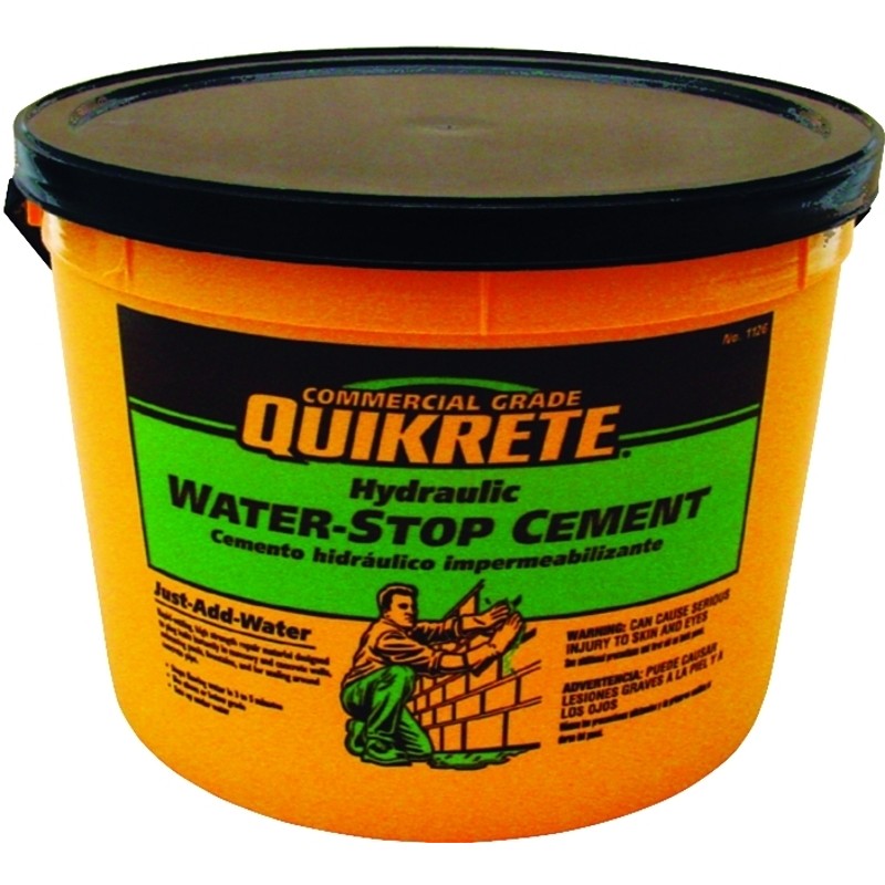 Quikrete 1126-11 Hydraulic Cement, Gray, Solid, 10 lb Pail
