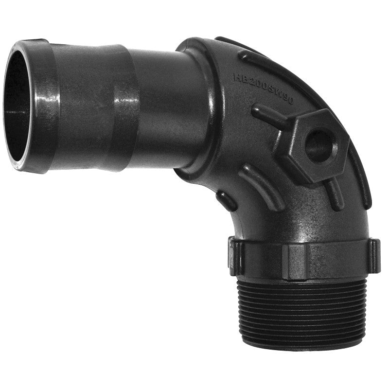 Green Leaf HB150SW90 Hose Elbow, 1-1/2 in, MNPT x Hose Barb