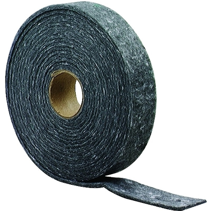 M-D 03335 Weatherstrip, 5/8 in W, 3/16 in Thick, 17 ft L, Felt Cloth, Gray