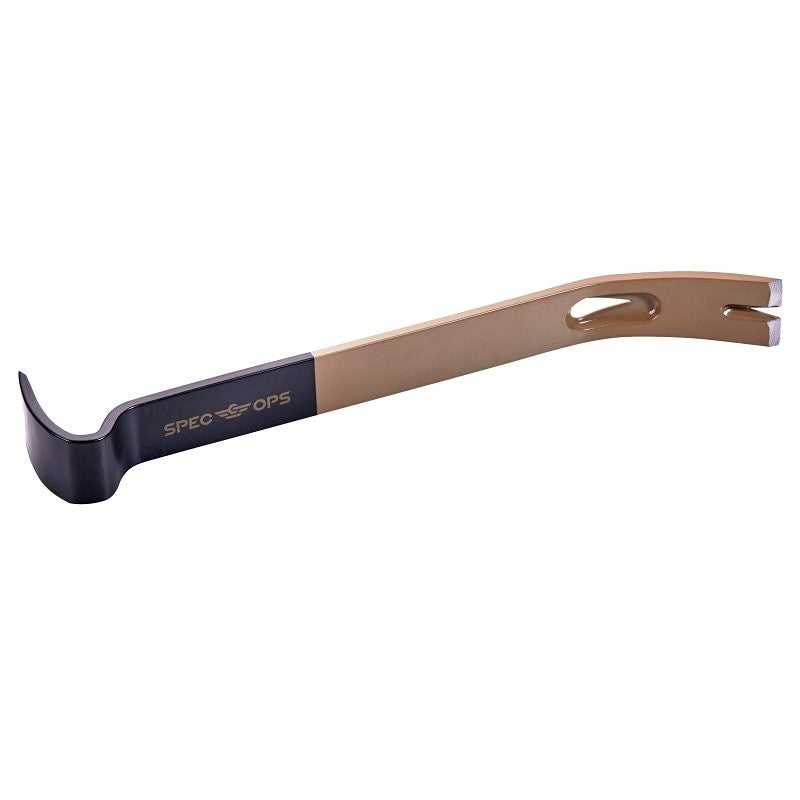 Spec Ops SPEC-D15BAR Flat Pry Bar, 15 in L, Precession Honed Tip, HCS, Black/Flat Dark Earth