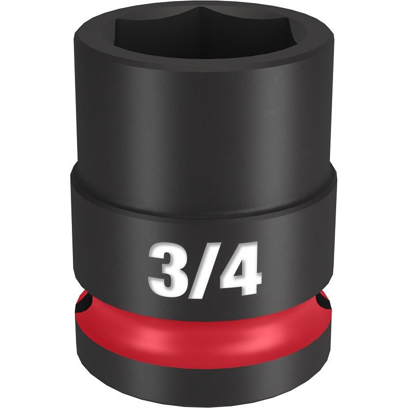Milwaukee SHOCKWAVE Impact Duty Series 49-66-6206 Shallow Impact Socket, 3/4 in Socket, 1/2 in Drive, Square Drive