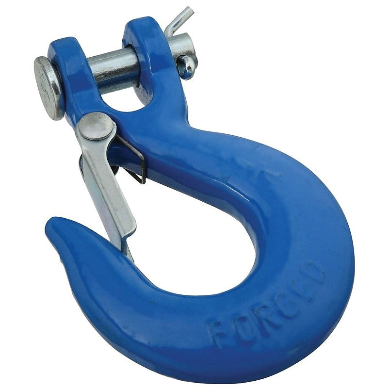 National Hardware 3243BC Series N265-470 Clevis Slip Hook with Latch, 2600 lb Working Load, Steel, Blue