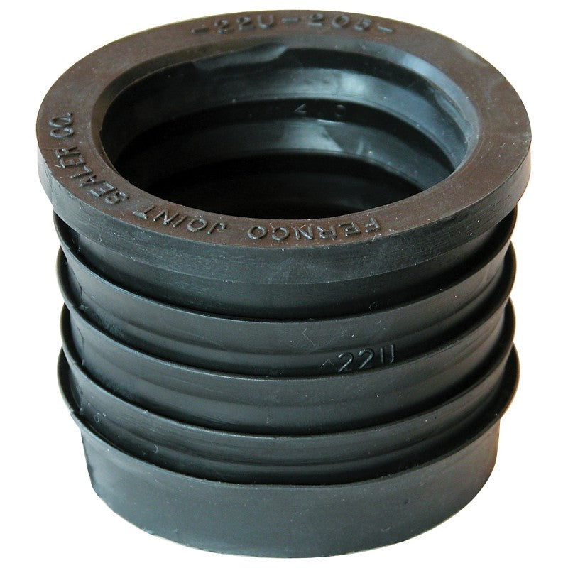 Fernco P22U-205 Donut, 2 in, SV x Hub, SCH 40 Schedule, 4.3 psi Pressure