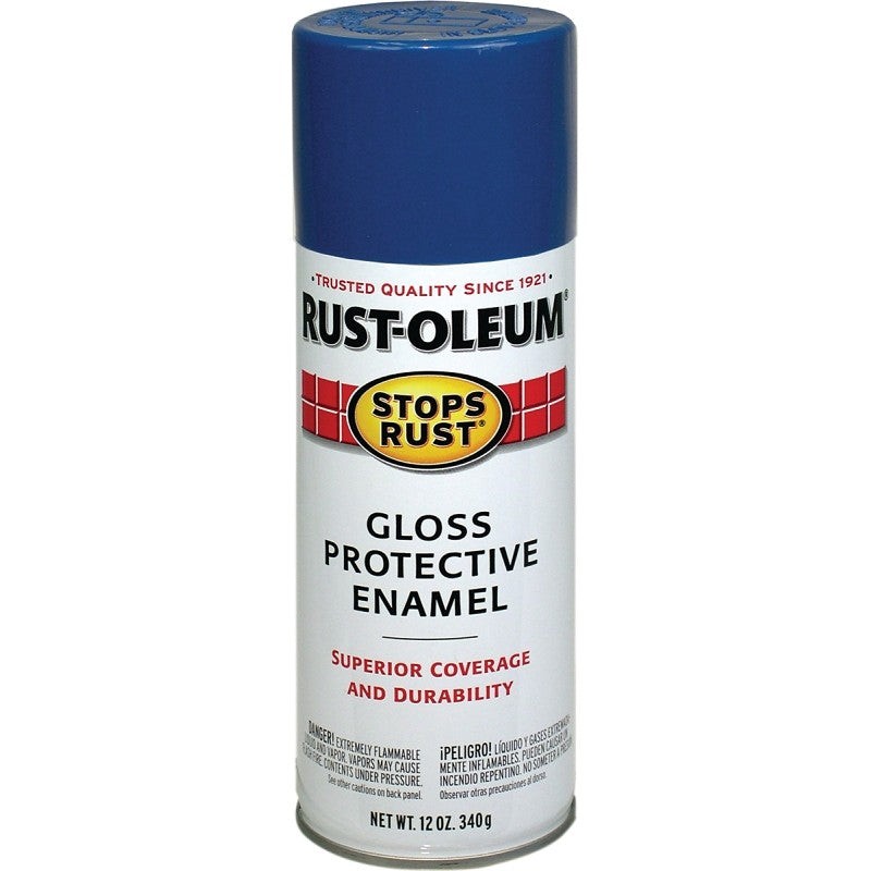 Rust-Oleum 7727830 Rust Preventative Spray Paint, Gloss, Royal Blue, 12 oz, Can