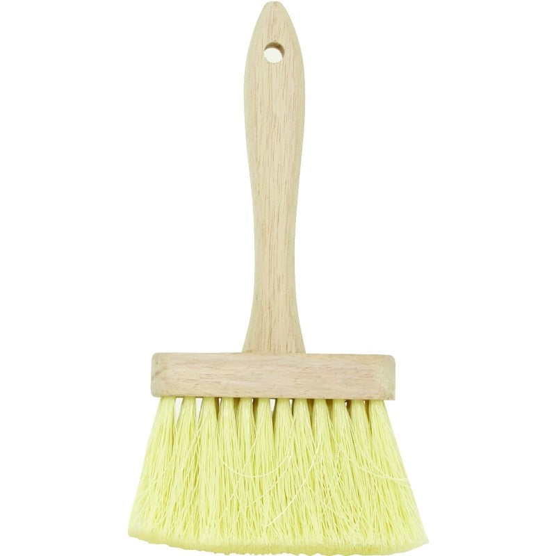 DQB E-Z Fit Series 11923 Masonry Brush, 4-3/4 in L Brush, Polypropylene Bristle, White Bristle, Plastic Handle