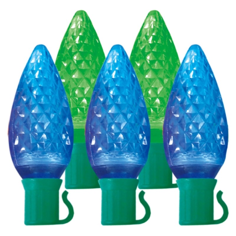 Hometown Holidays 2370-45/U14E325E Light Spool, 4.8 (0.04 amps) W, 70-Lamp, LED Lamp, Blue/Green Lamp