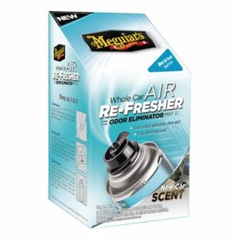 Meguiar's G16402 Whole Car Air Refreshener, 2 oz, Aerosol Can, Liquid, New Car/Vanilla