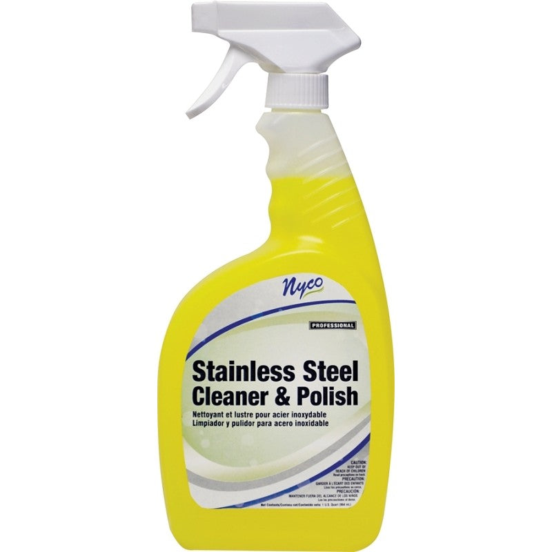 nyco NL887-QPS6 Cleaner and Polish, 32 oz, Liquid, Mild, Yellow (Pack of 6)