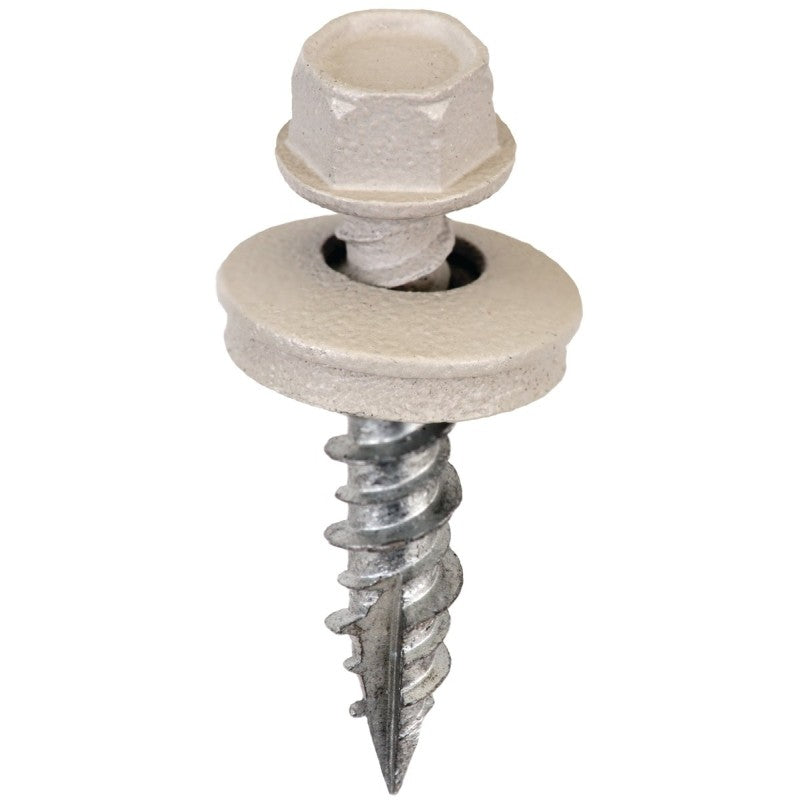 Acorn International SW-MW1LG250 Screw, High-Low, Twin Lead Thread, Hex Drive, Self-Tapping, Light Gray, 250/BAG