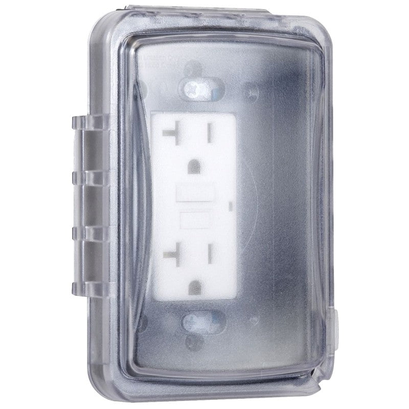 Bell Outdoor MM110C Flip Cover, 3.81 in W, 1-Gang, Polycarbonate, Clear