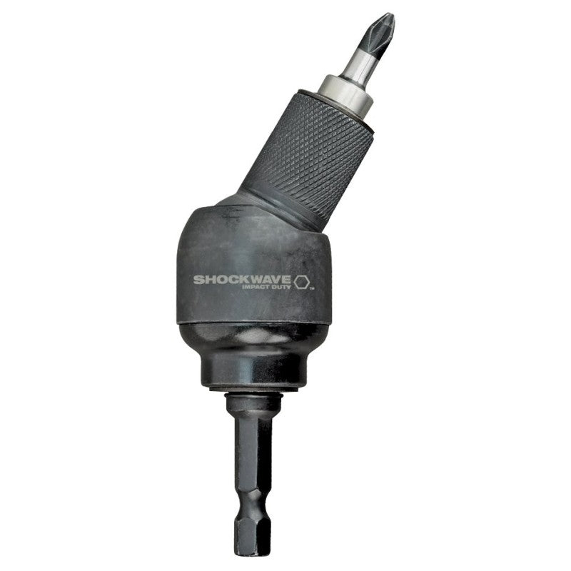 Milwaukee SHOCKWAVE 48-32-2301 Bit Holder with C-Ring, 1/4 in Shank, Hex Shank, Steel