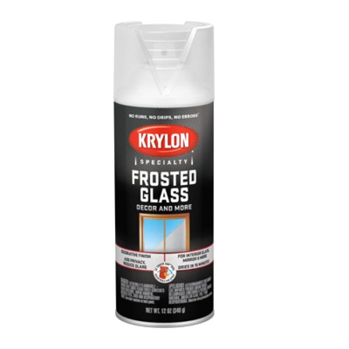 Krylon I00810777 Spray Paint, Matte, Frosted Glass, 12 oz
