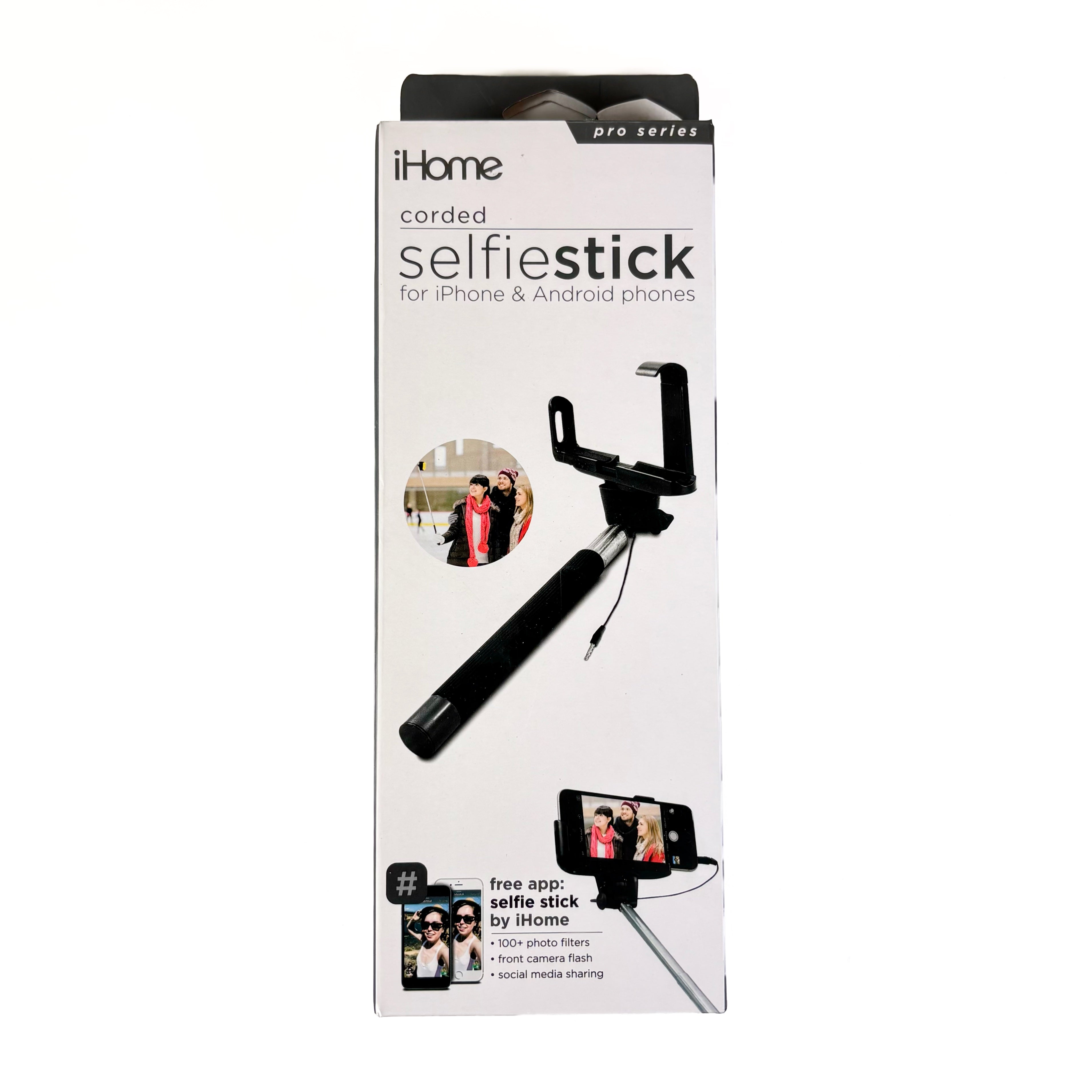 Black Selfie Stick With 3.5Mm Connection