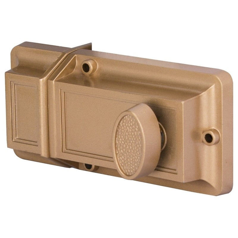 ProSource 6224497-PS Rim Deadbolt, Keyed Different Key, Brass, Brass, Kwikset Keyway, 1-2-3/8 in Thick Door
