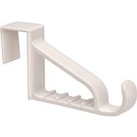 Over-The-Door Hook Plastic Mini Closet Hook White