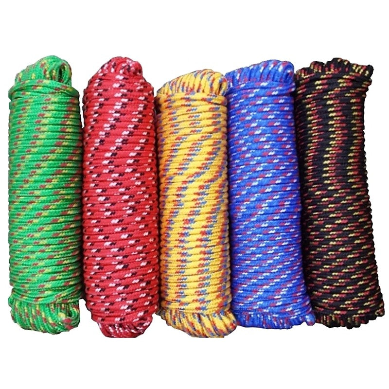 Baron 52807 Rope, 1/4 in Dia, 100 ft L, 50 lb Working Load, Polypropylene, Assorted