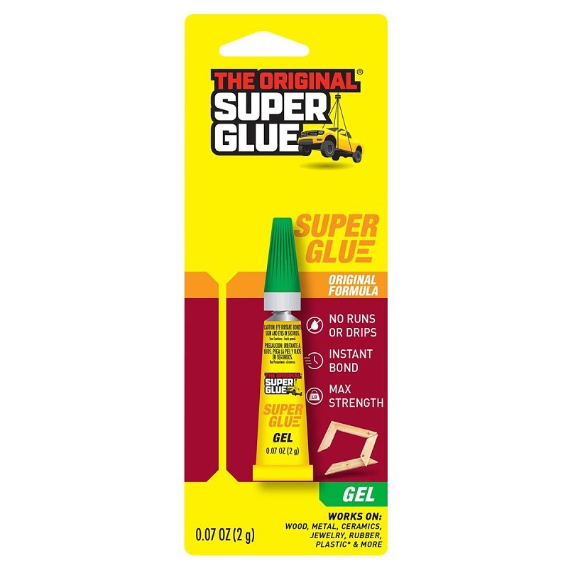 Superglue Corp 11710325 Super Glue, Gel, Characteristic, Clear, 2 g, Tube