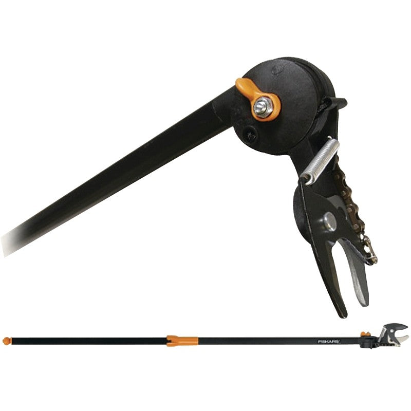 Fiskars 9234 Pole Pruner, 1-1/4 in Dia Cutting Capacity, Steel Blade, 62 in L Extension