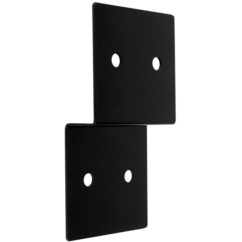 National Hardware Indio 1219BC Series N800-208 Joist Tie, 9-3/4 in L, 5 in W, Steel, Storm Shine/Powder-Coated, Black