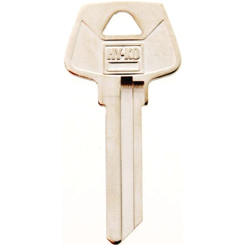 Hy-Ko 11010S6 Key Blank, Brass, Nickel, For: Sargent Cabinet, House Locks and Padlocks, S6 Key Number (Pack of 10)