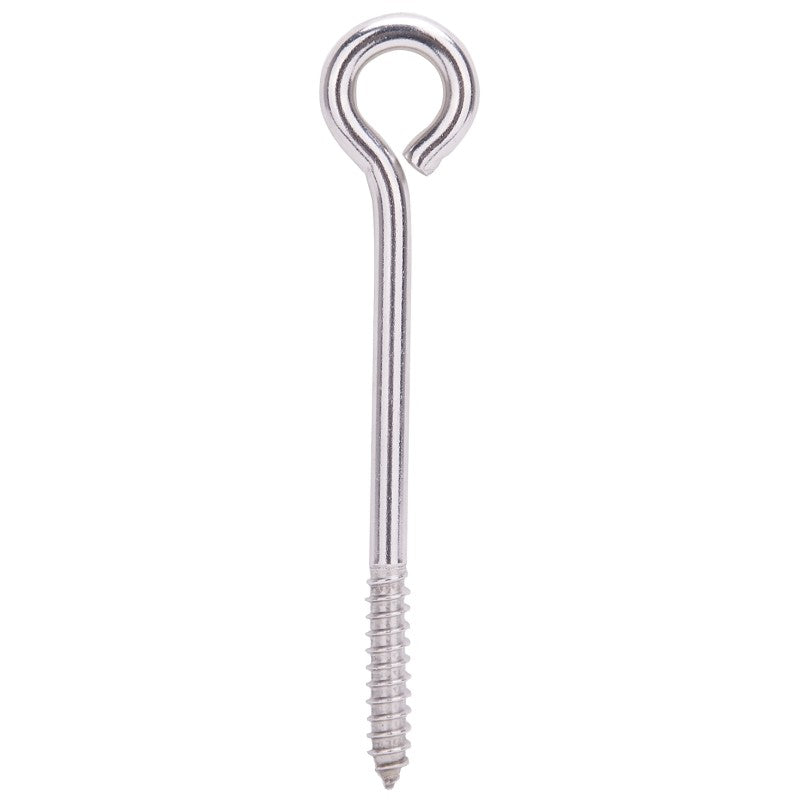 ProSource LR261 Lag Eye Bolt, 7.8 mm Thread, Screw Thread, 1-1/2 in L Thread, 1-1/16 in Dia Eye, 322 lb Working Load (Pack of 10)