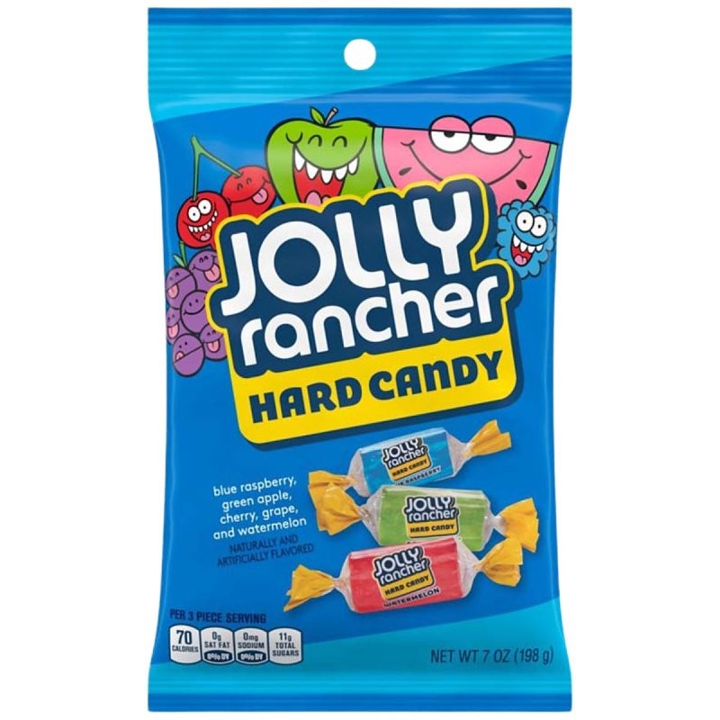 JOLLY Rancher LEA70230 Hard Candy, Original, 7 oz, Bag (Pack of 12)