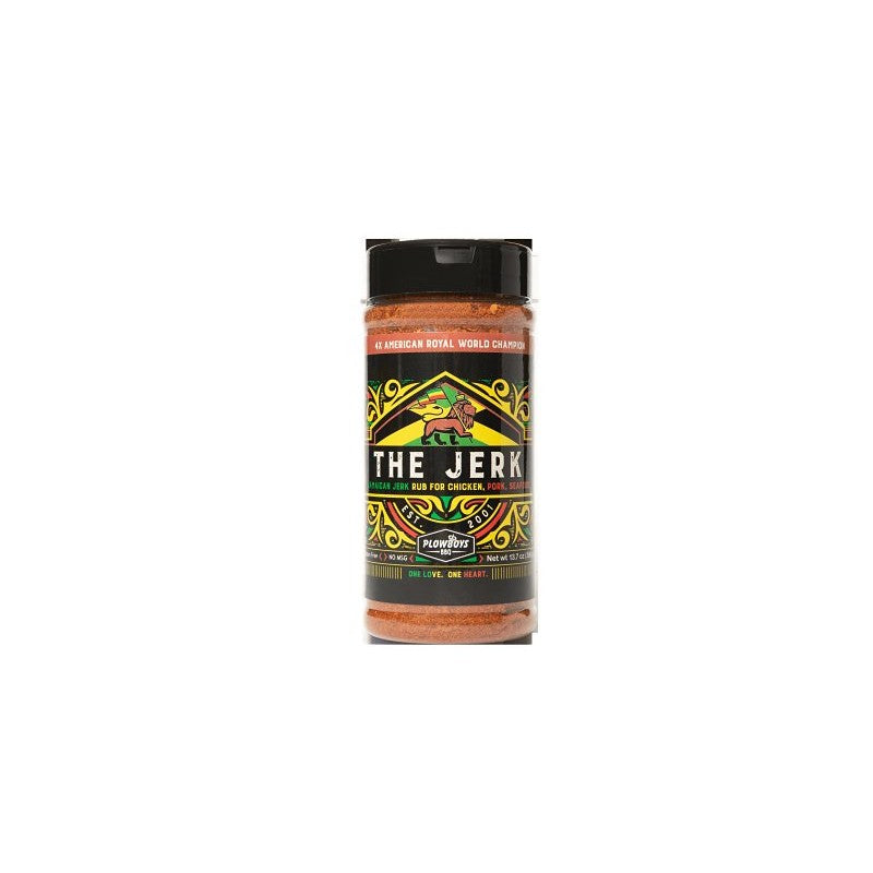Plowboys Barbeque PF02016-6 Rub Seasoning, Granular, The Jerk, 13.7 oz Bottle