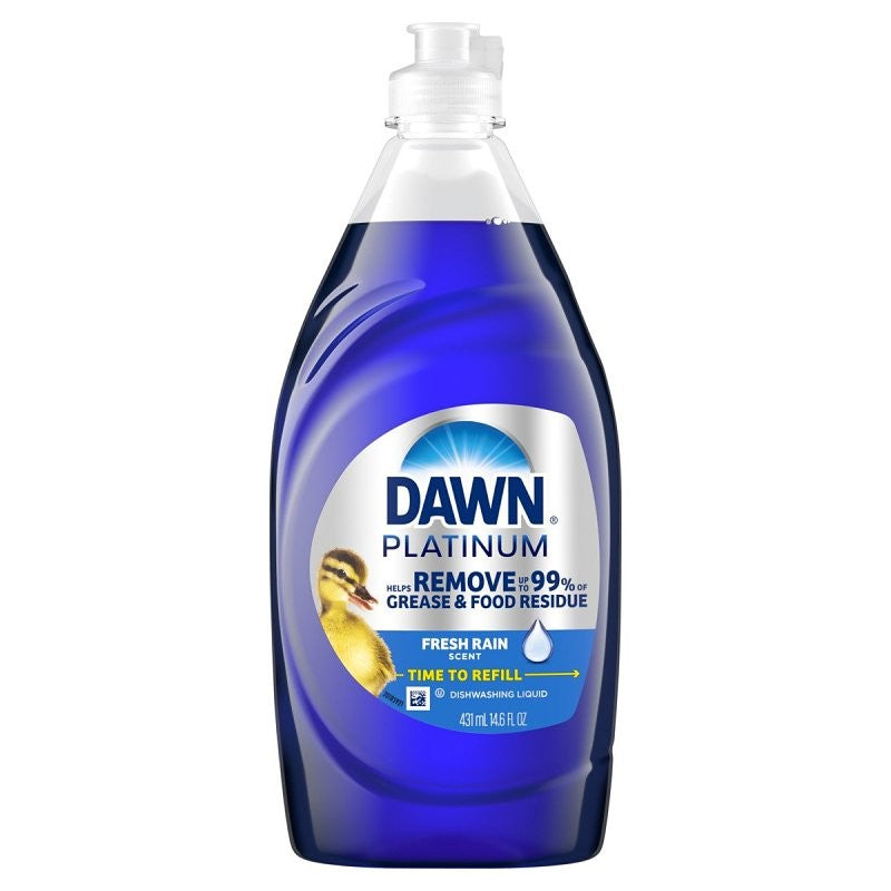 Dawn 80746462 Dishwashing Liquid, 14.6 oz, Bottle, Refreshing Rain, Clear Blue